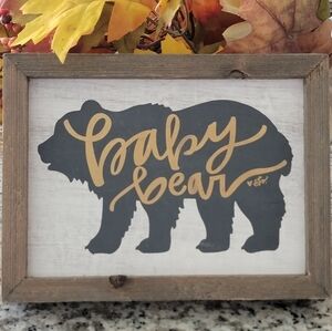 Sweet Baby bear wooden sign